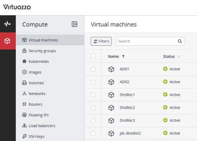 Virtuozzo Compute graphic